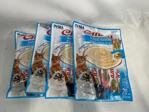 Inaba Churu Creamy, Lickable Wet Cat Treats, 0.5 oz, 80 Tubes, Seafood Variety - Picture 1 of 1