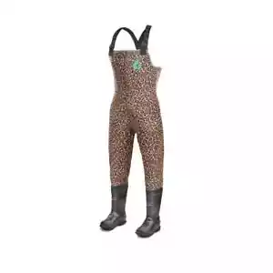 W'S EVO1 WADERS : LEOPARD: SIZE 10: MEDIUM - Picture 1 of 1