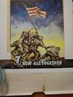 US Military Recruiting 7th Now All Altogether War Loan Metal Sign Reproduction