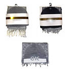 Calvin Klein Gray / Black Scarf Hat set Knit Soft New NWT