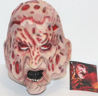 NWT Freddy Krueger Double Mask Nightmare Elm Street Halloween Adult Costume Mask - Image 1 of 4