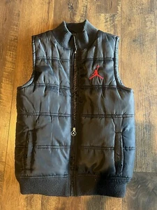 Jordan, Jumpman Black And Red Vest Full Zip W/Pockets. Pre-owned, Size L 16/18 - Picture 1 of 5
