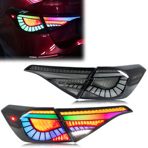 RGB LED Sequential Tail Lights FOR HONDA CIVIC 11th 2022-2024 Sedan Rear Lamps