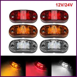 For Trailer Truck Caravan Side Clearance Marker Lamp Warning Lights LED Side. - Foto 1 di 27