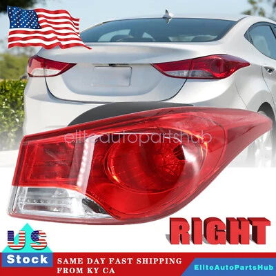 Tail Light Right Passenger Side For Hyundai Elantra 2011 2012 2013 924023Y000 US - Image 1 of 4