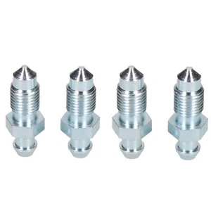 3/8" x 24 UNF Steel Brake Caliper Bleeding Bleed Nipple Screw Bleedscrew 4pc - Picture 1 of 3
