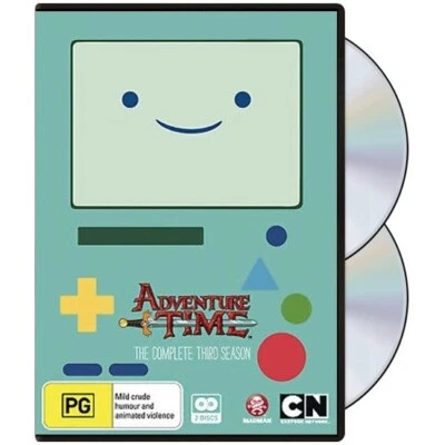 Adventure Time : Season 3 (DVD, 2011, 2-Disc) PAL Region 4 [RARE / NEW / SEALED] - Image 1 of 4