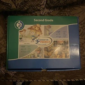 Hooked On Phonics Learn To Read Second 2nd Grade Box Kit. COMPLETE SET WITH CDS. - Picture 1 of 3