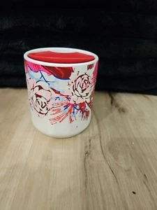 Starbucks Holiday 2023 Ceramic Double Walled Roses & Pinecones 8oz Tumbler NEW - Picture 1 of 4