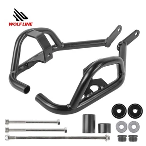 WOLFLINE Crash Bars Safety Stunt Cage Engine Frame Guards For Z650 2017-2025 - Foto 1 di 11