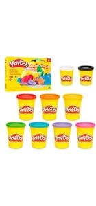 Play-Doh 9 Pack Favorite Color Set, Assorted Colors, 2 & 4 Ounce Open Box - Picture 1 of 5