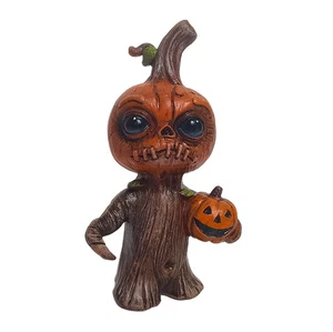 Halloween Village Evil Pumpkin Tree 4.72 in Halloween Resin Set Pumpkin Figurine - Bild 1 von 11
