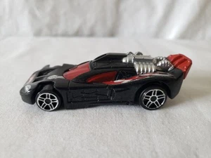McDonalds Hot Wheels 2008 Pull Back Race Car 1:64 Black Red - Picture 1 of 6