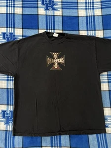 Camiseta negra vintage West Coast Choppers naranja motocicleta para hombre 3XL - Imagen 1 de 8