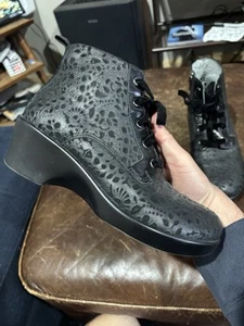 Alegria Eliza Black Tooled Booties Boots Eli-435 38 (7.5-8) - Picture 1 of 24