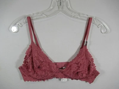 NUEVO Sujetador de encaje sin forro La Senza XL rosa con aros Foto 1 de 4