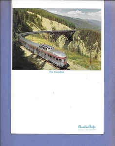 Canadian Pacific RR Dining Car Menu With Insert - "The Canadian" Cover - 1957 - Picture 1 of 4
