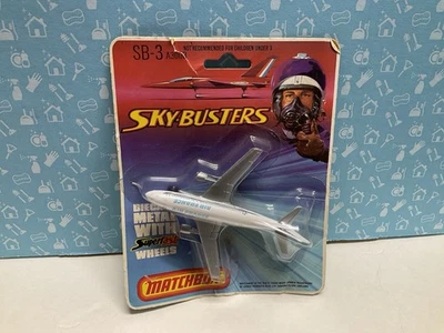 Avión fundido a presión Matchbox Skybusters SB-3 A300B AIR FRANCE de colección sin usar, en caja raro Foto 1 de 4