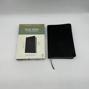 NLT Large Print Thinline Reference Holy Bible (Red Letter, LeatherLi - VERY GOOD - Imagen 1 de 7