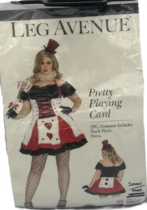 Pretty Playing Card Adult Women's 2 piece Costume - Multi Color - S/M - 2/8 - Picture 1 of 1