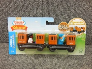 New Sealed Thomas & Friends Wood Annie & Clarabel 2018 Train Cars - Picture 1 of 8