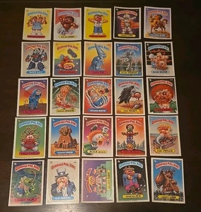 Garbage Pail Kids TOPPS Vintage 100 card Lot in poor condition with gum stains  - Picture 1 of 8