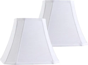GO&SO 14 Inch Off White Square Cut Corner Lamp Shades for Floor and Table Lamp - Picture 1 of 9
