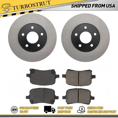 Kit de pastilhas e rotores de freio dianteiro para HHR Chevrolet 2006-2011 garantia vitalícia - Imagem 1 de 2