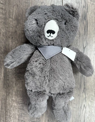 Nuevo juguete de peluche de oso gris con pañuelo Baby Carter's Foto 1 de 3