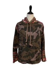 Johnny Was Axton Hoodie Tunic Camo Embroidered Women’s Sz Small - Picture 1 of 7