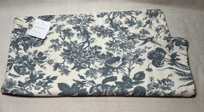 Pottery Barn Sorrel Floral Toile Pillow Cover 18” Sq Blue - Image 1 of 2