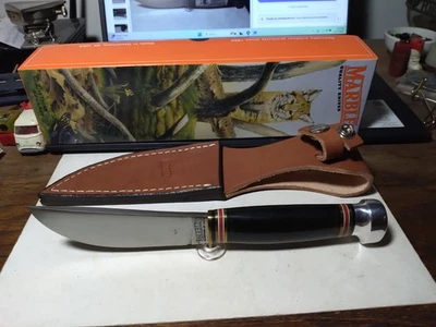 Faca Marbles Gladstone Mich Hunter - cabo Micarta preto 2000 - Imagem 1 de 4