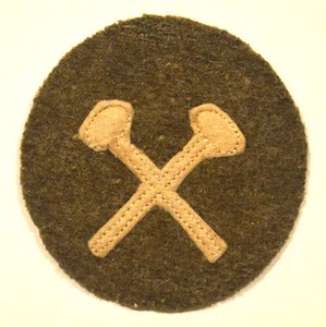WWI WW1 US Army PFC Mechaniker Filz auf Filz Winter Patch Private First Class - Bild 1 von 2