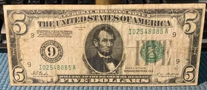 Fine/Very Fine Series 1928 $5 Minneapolis district Federal Reserve Note * - Picture 1 of 3