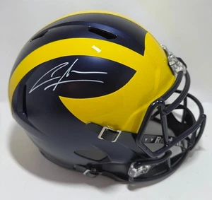 Michigan HOFer CHARLES WOODSON Signed Full Size Speed Replica Helmet AUTO - JSA - Picture 1 of 1