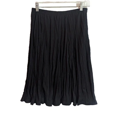 y2k NUEVAS DIRECCIONES Falda Acampanada Arrugada Negra Pequeña H1 Whimsigoth Fairy Boho Foto 1 de 4