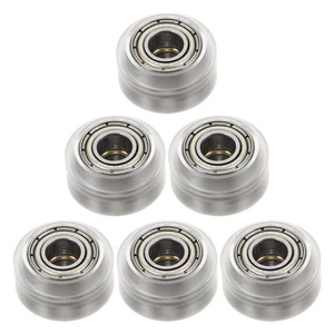 6 Pcs Fixed Pulley Accessories Plastic Wheel for Printer Bearing Guide - Afbeelding 1 van 12
