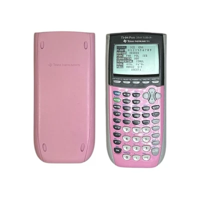 Texas Instruments TI-84 Plus Silver Edition Pink Graphing Calculator Tested Work - Image 1 of 4