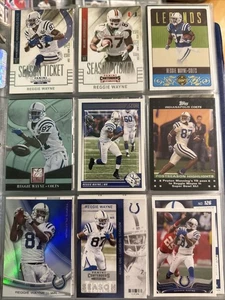 9 Card Lot Reggie Wayne  Indianapolis Colts Miami hurricanes AL35 - Picture 1 of 1
