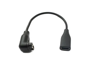 SYSTEM-S USB 3.1 Cable 15 Cm Type C Socket Angle For Garmin Fenix7 6S 6 Venu Sq - Photo 1 sur 4