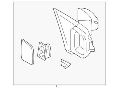 Espejo retrovisor lateral izquierdo puerta Freestyle SEL 2005-2007 original Ford 6F9Z-17683-A Foto 1 de 2