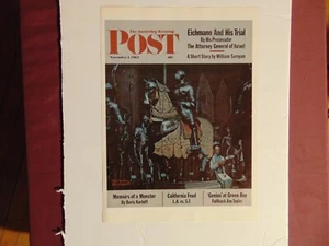 Saturday Evening Post November 3 1962  (REPRINT) Norman Rockwell (COVER ONLY)  - Picture 1 of 1