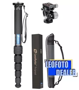 Leofoto MP-366C+VH-10S CF Monopod with VH-10S Two Way Tilt Head - Picture 1 of 12