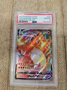 PSA 10 2020 Pokemon SWSH FA/Charizard VMax Darkness Ablaze #020 - Bild 1 von 2