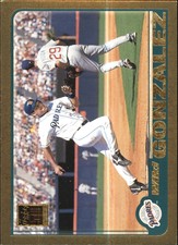 2001 (PADRES) Topps Gold #551 Wiki Gonzalez /2001