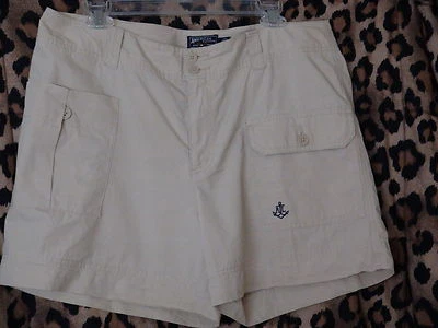 Pantalones cortos para mujer American Living talla 12 100 % algodón verano arena frente plano L15 pulgadas Foto 1 de 2