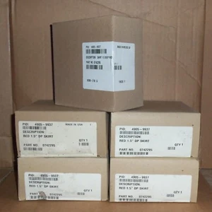 NEW LOT OF 5 SIMPLEX 4905-9937 1.5" DEEP RED A/V HORN SKIRT 0742295 FIRE ALARM - Picture 1 of 2