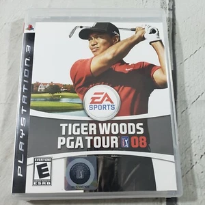 Tiger Woods PGA Tour 08 Sony PlayStation 3 EA Sports Golf Game Used Condition - Foto 1 di 4