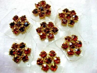 16 Applikationen zum Aufbügeln,Hotfix Strass Bügelbild, rund, ca.18mm    BB43E - Bild 1 von 4