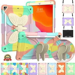 Kids-Proof Butterfly Stand Case For iPad 5th/6th7th/8th/9th Gen Mini 6th Cover - Picture 1 of 36